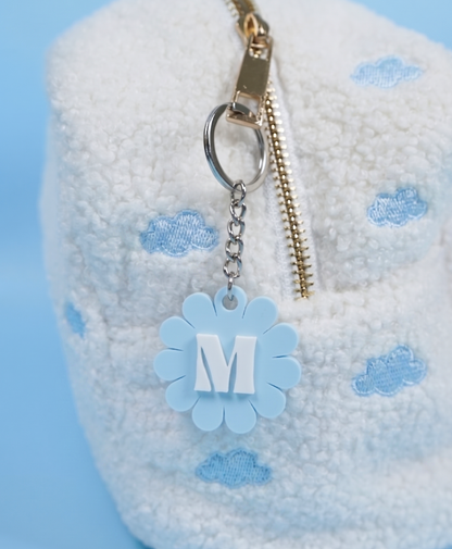Porte-clé lettre marguerite
