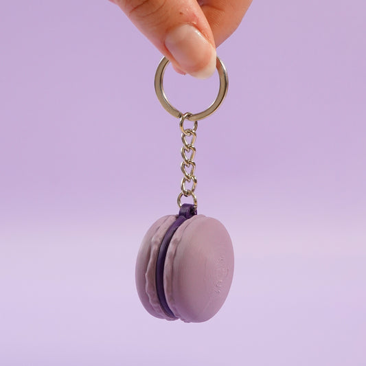 Porte-clé Macaron violette