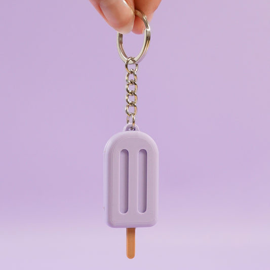 Porte-clé Glace à l'eau violette