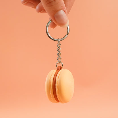 Porte-clé Macaron fleur d'oranger