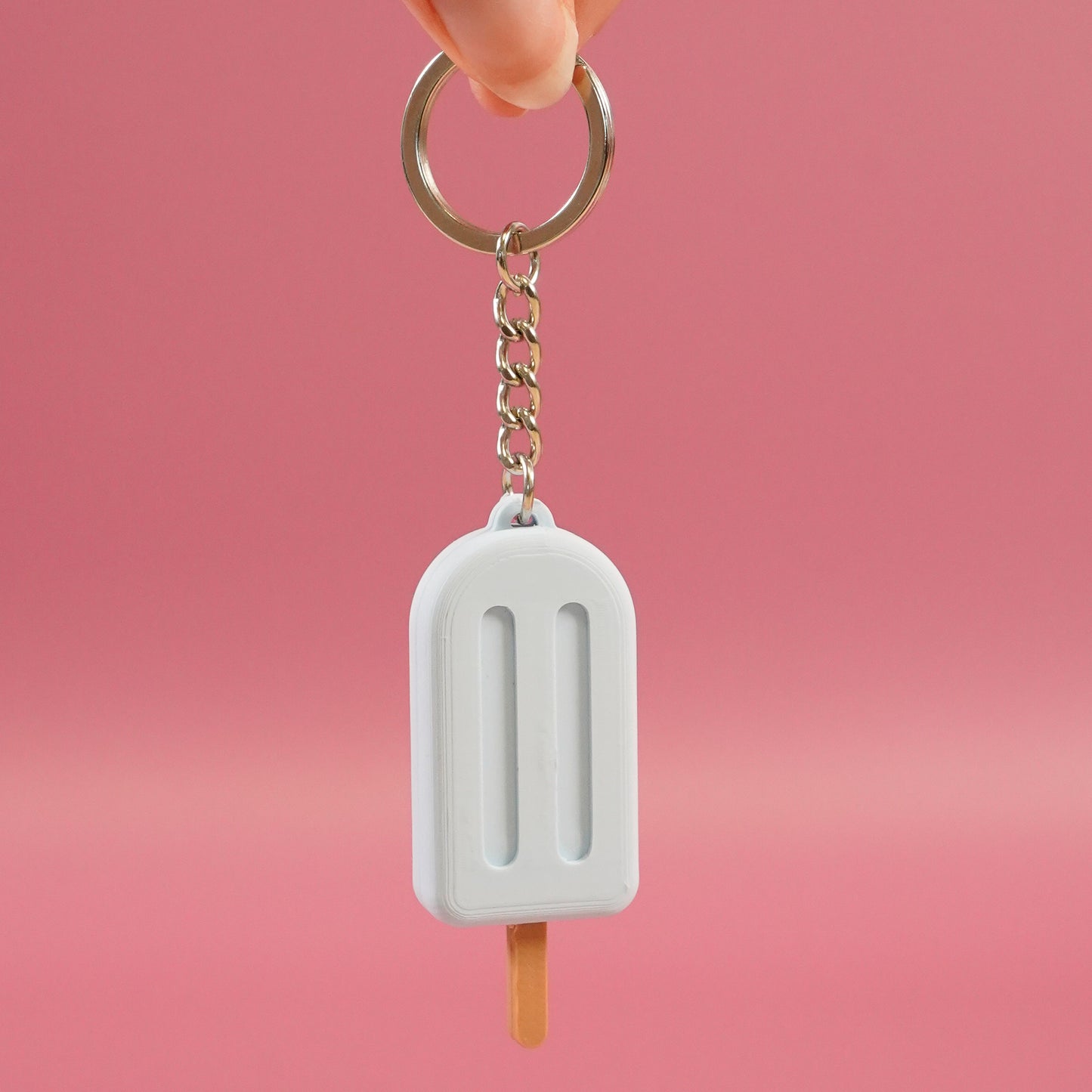 Porte-clé Glace à l'eau bleu