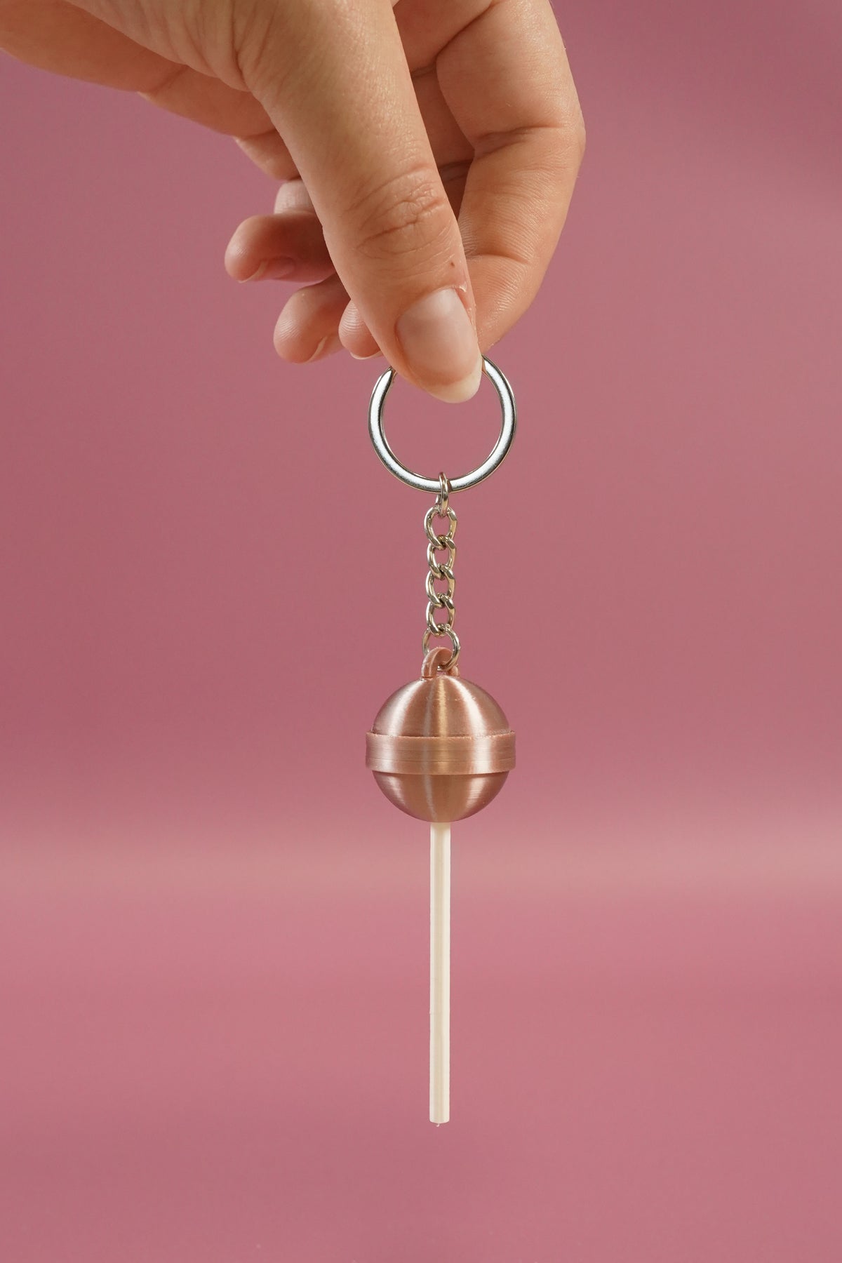 Porte-clé Sucette rose