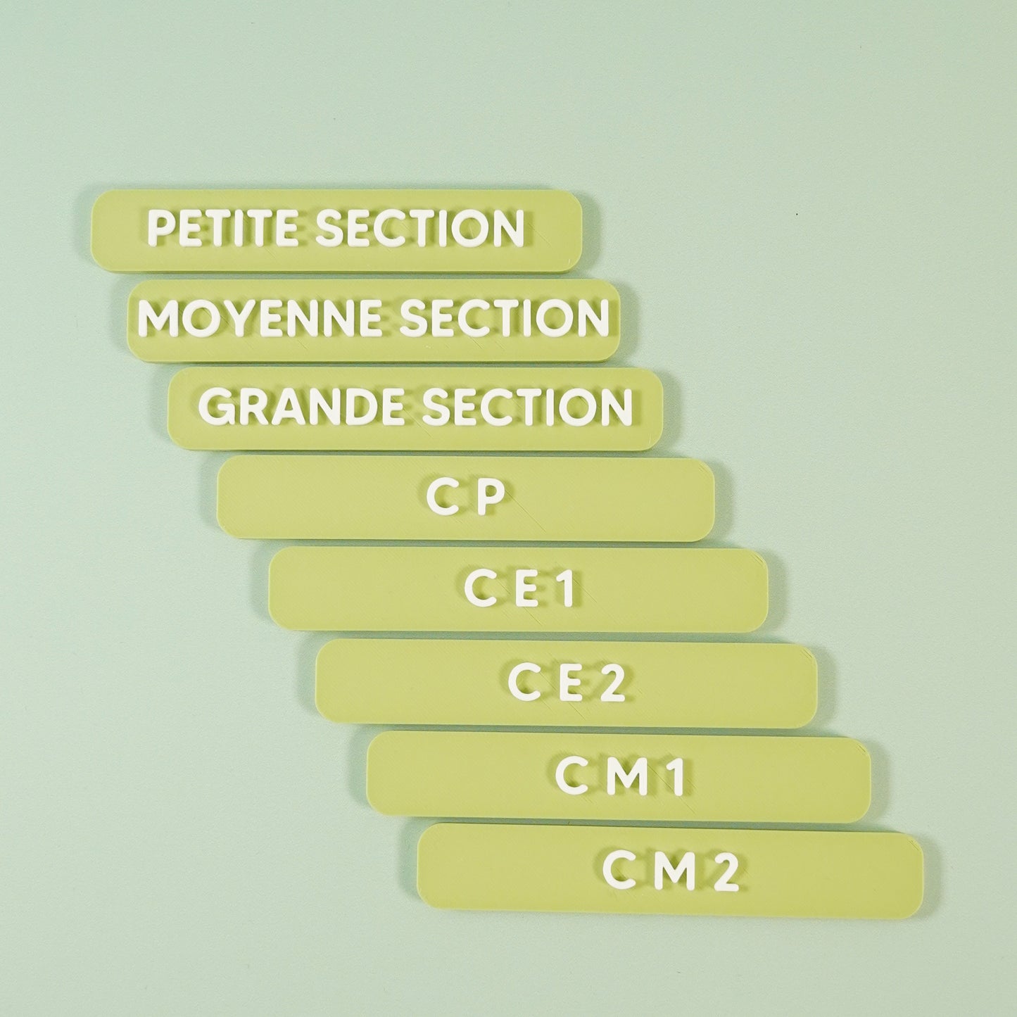 Panneaux année et classe