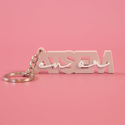 Porte-clé Atsem en or - Nude (beige rosé)