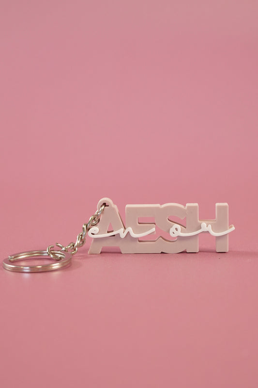 Porte-clé AESH en or