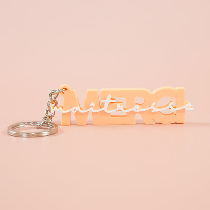 Porte-clé Merci maîtresse pêche