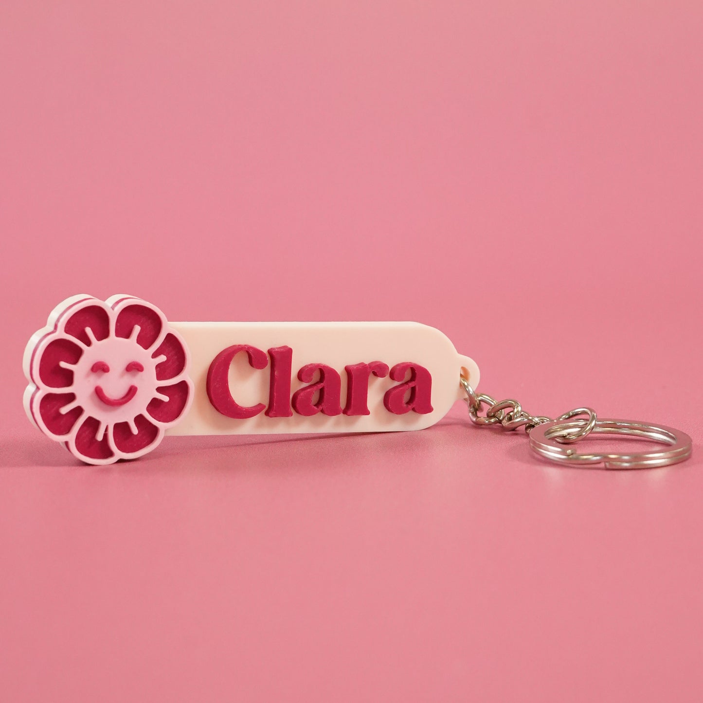 Porte-clé Fleur personnalisé