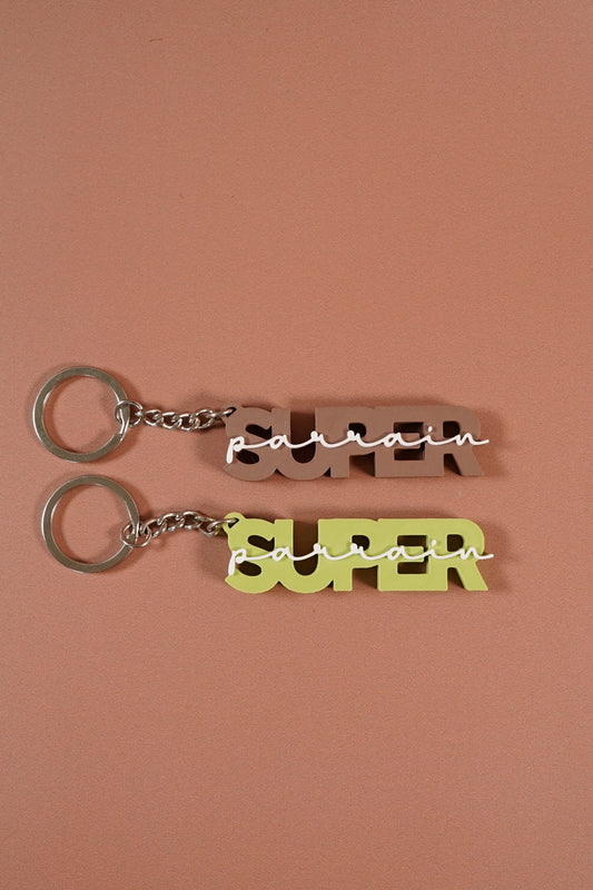 Porte-clé Super parrain
