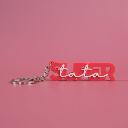 Porte-clé Super tata pastèque