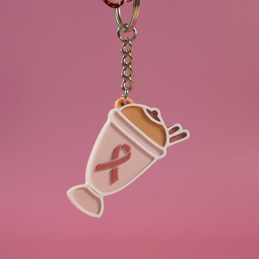 Porte-clé octobre rose