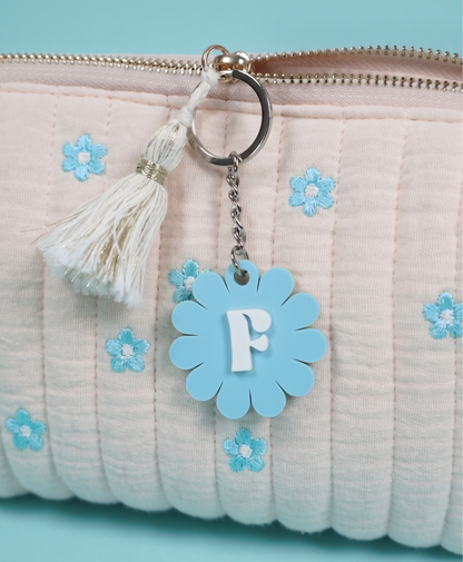 Porte-clé lettre marguerite