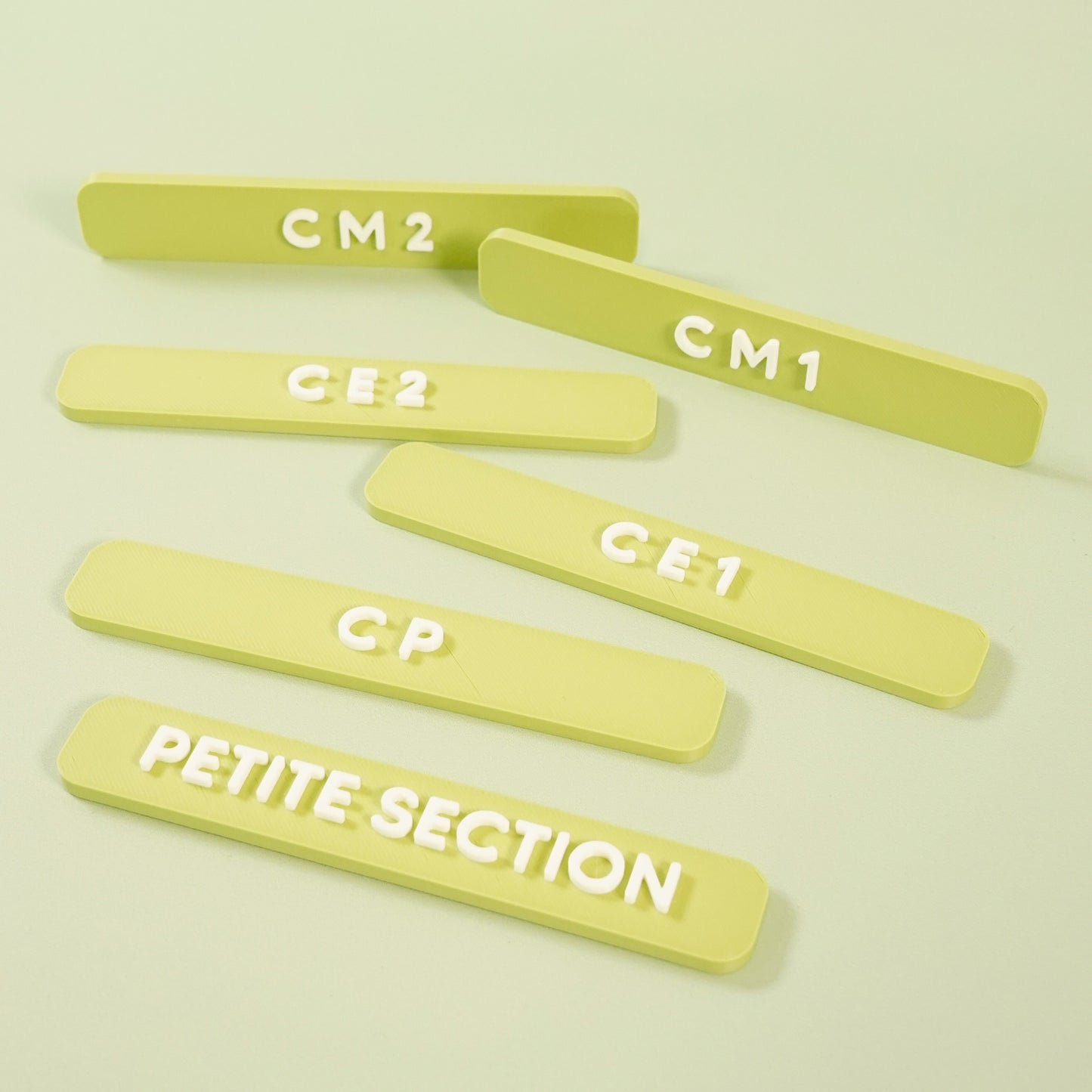 Panneaux année et classe