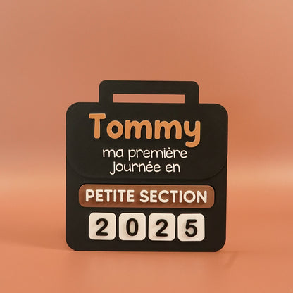 Panneau rentrée scolaire noir