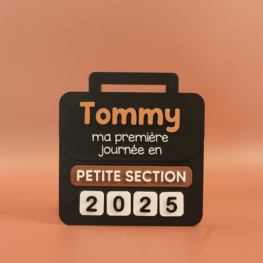 Panneau rentrée scolaire noir