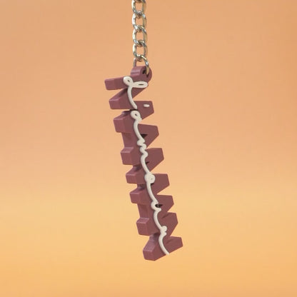 Porte-clé Maman d'amour Prune