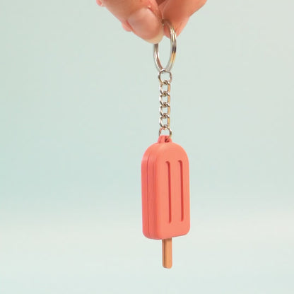 Porte-clé Glace à l'eau fraise