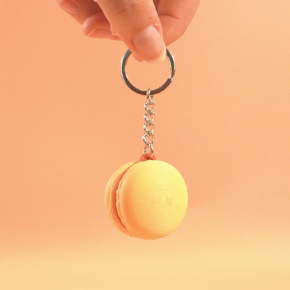 Porte-clé Macaron fleur d'oranger