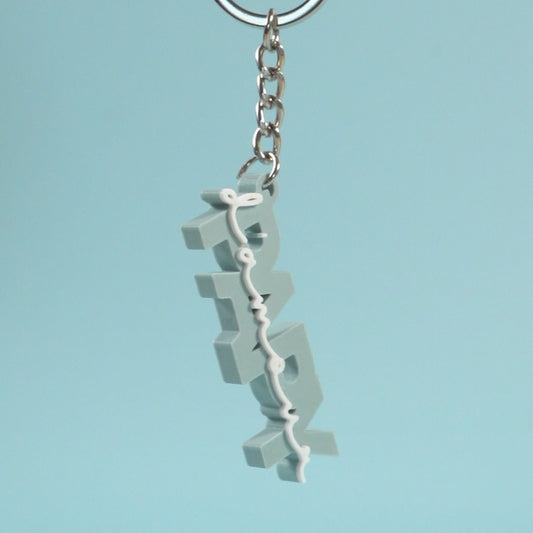 Porte-clé Papy d'amour bleu clair