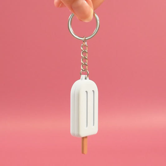 Porte-clé Glace à l'eau bleu