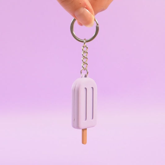 Porte-clé Glace à l'eau violette