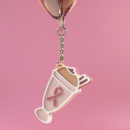 Porte-clé octobre rose