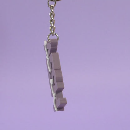 Porte-clé AESH en or - Lavande