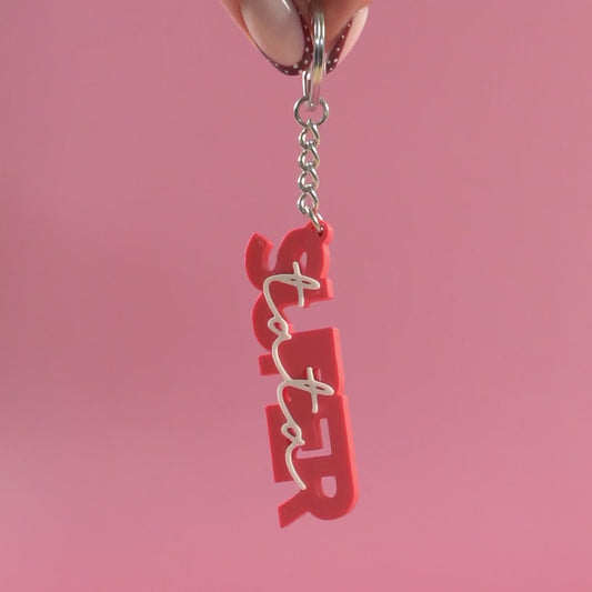 Porte-clé Super tata pastèque