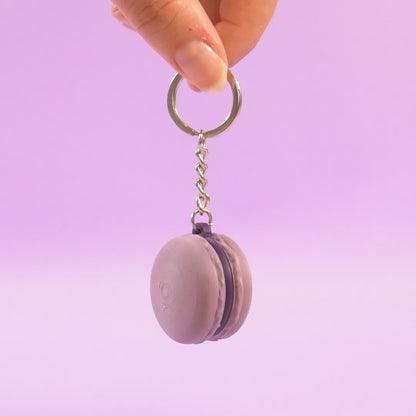 Porte-clé Macaron violette