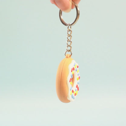 Porte-clé Donut multicolore